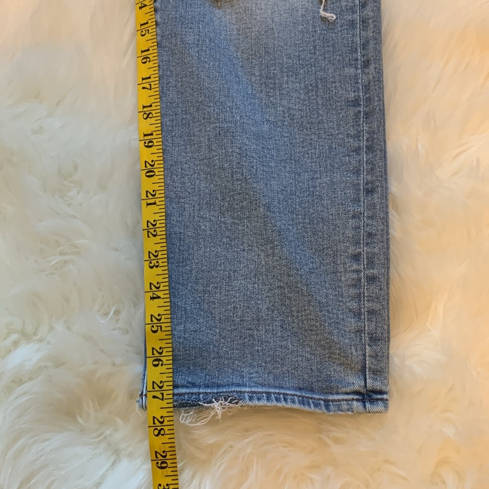 Express Straight Ankle High Rise Jeans Size 6L - Picture 10 of 16
